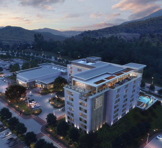 A rendering shows what the new DreamCatcher Hotel — Pigeon Forge will look like once constructed. The property will open in the summer of 2023.